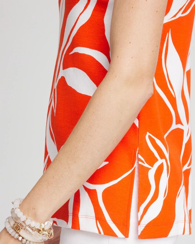 Abstract Button Detail Tunic - image 4